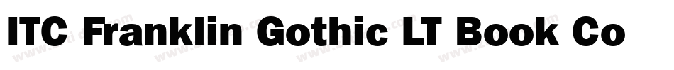 ITC Franklin Gothic LT Book Condensed字体转换